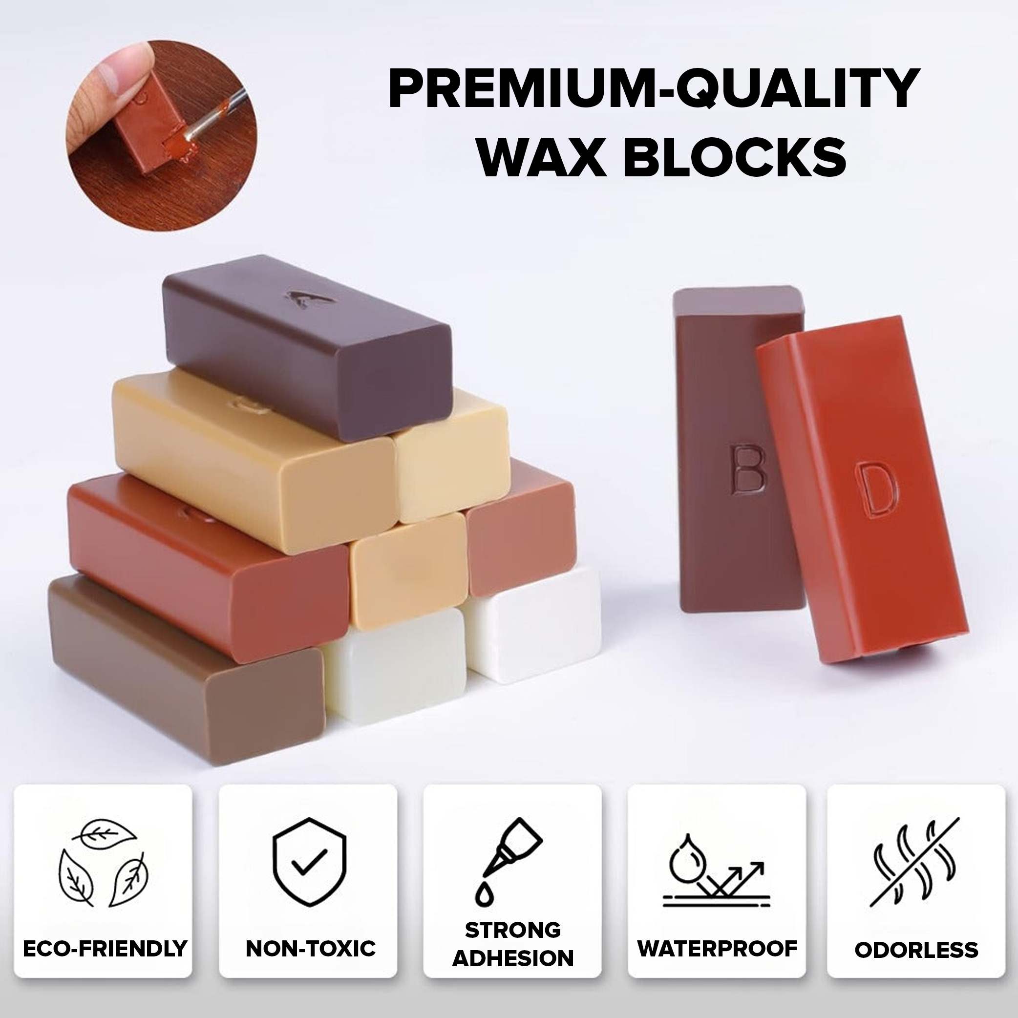 11-pack extra wax for wood materials, trim, and flooring (Standard Colors) - Beefix shop